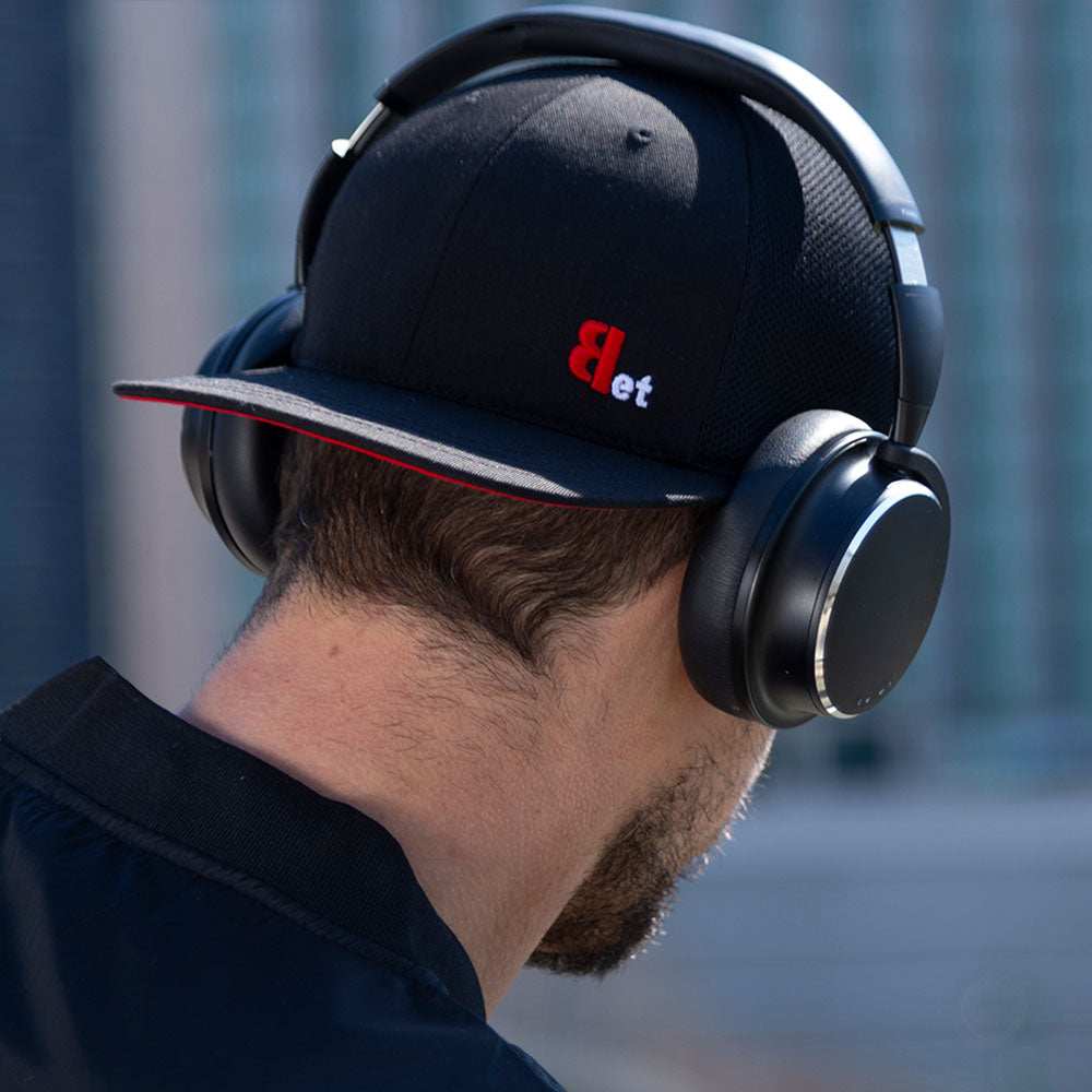 Black & Red "Bet" BACK HAT