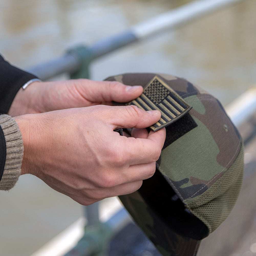 Camo Flag Patch BACK HAT