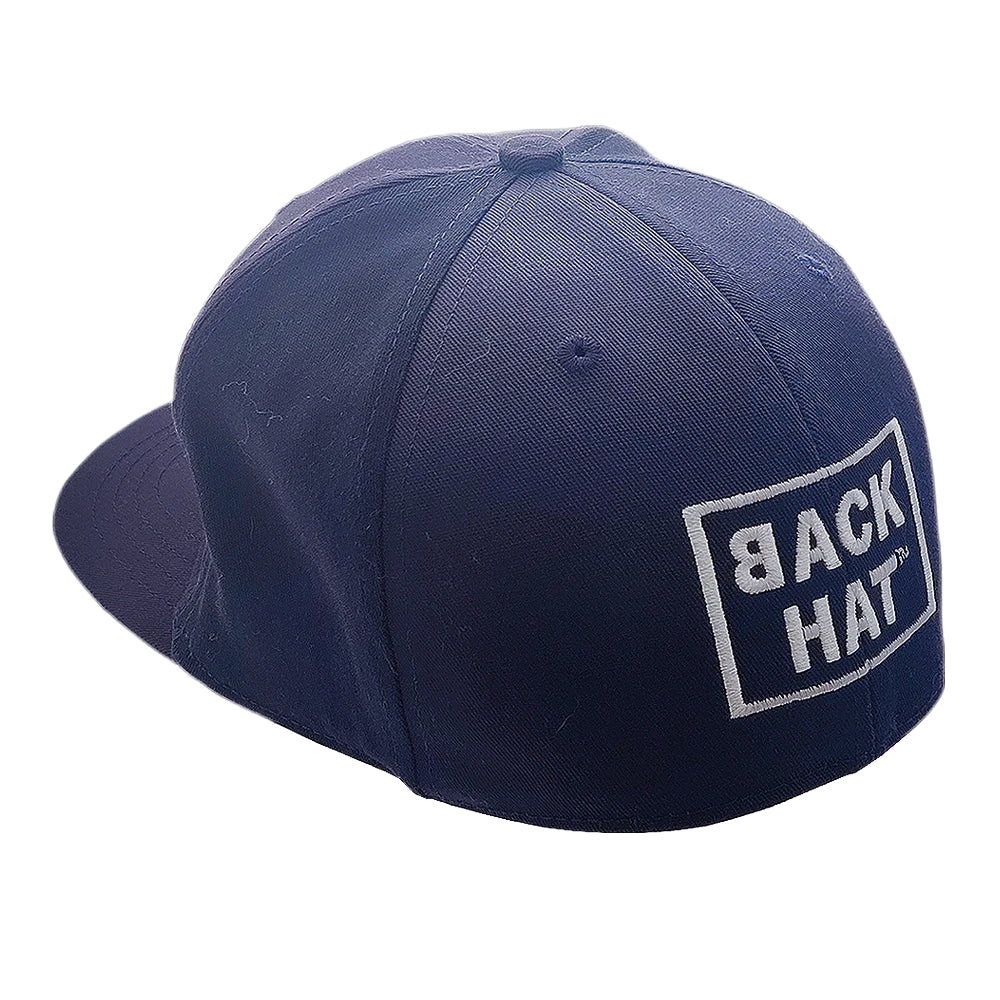 Left Rear Hat Logo BACK HAT – The Original BACK HAT™ - A Revolution in Backward Wear.